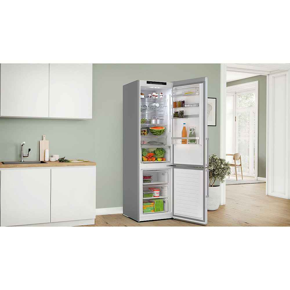 Fristående Kyl & Frys Bosch Serie 6 KGN39AIAU Rostfri med LED-Belysning