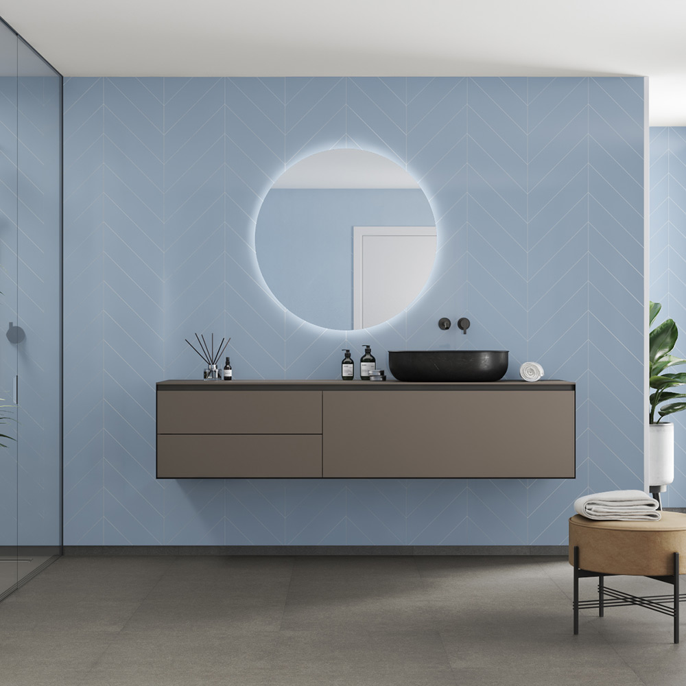 Våtrumsskiva Fibo 5203-M78 HG Frozen Blue 10x620x2400 mm