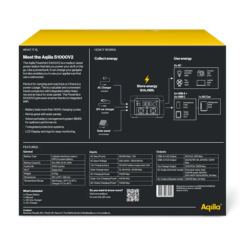 Powerstation Aqiila Powerbird 1000W