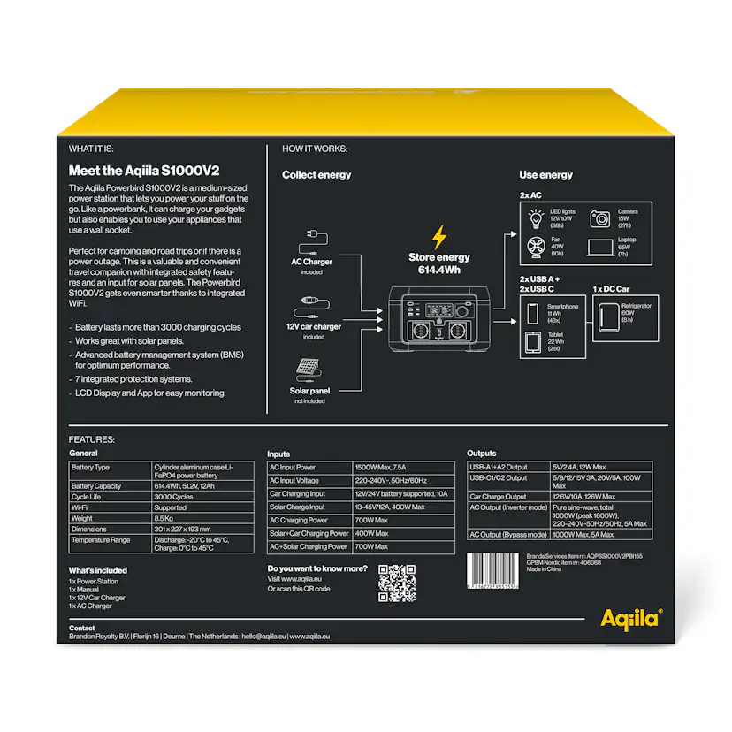 Powerstation Aqiila Powerbird 1000W