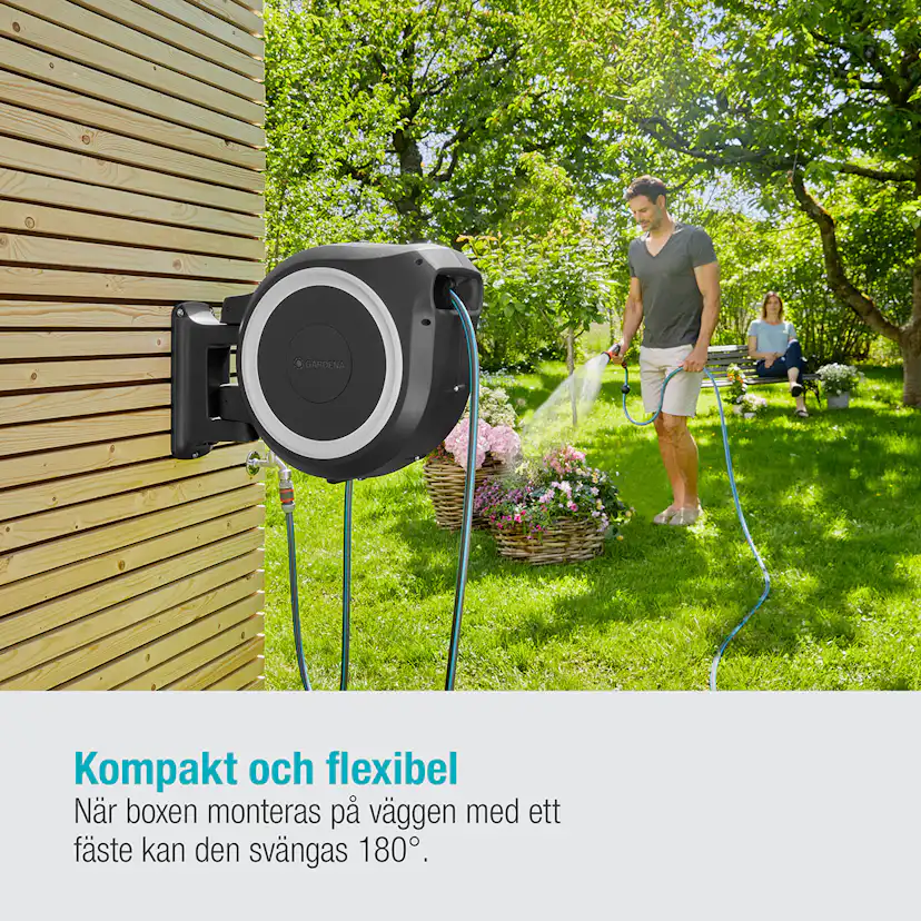 Slangbox Gardena RollUp XL Med Bevattningsmunstycke