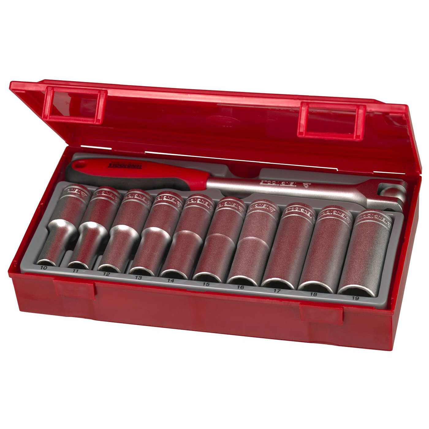 Hylssats 11 delar med 1/2 tum-fyrkantsfäste Teng Tools TT1211