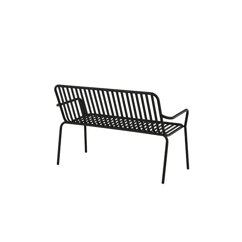 Peking Bench/sofa Aluminium - Black / Svart