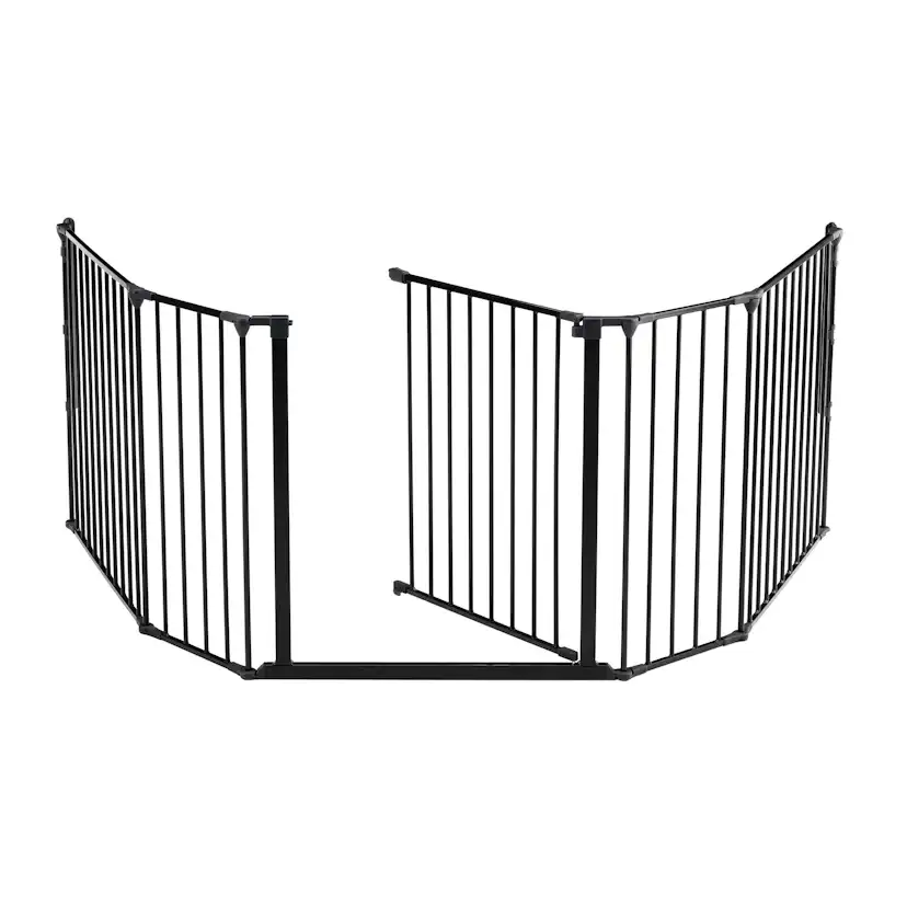 Barngrind Kaminexperten 5 sektioner Svart