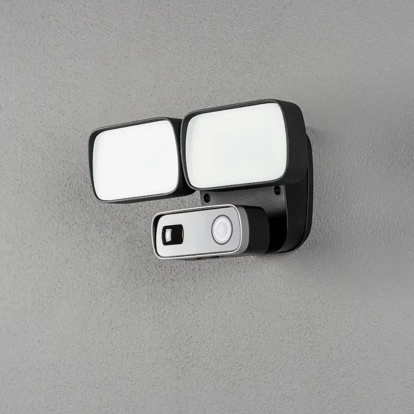Vägglykta Gnosjö Konstsmide Smartlight Wifi med Kamera 2x12W