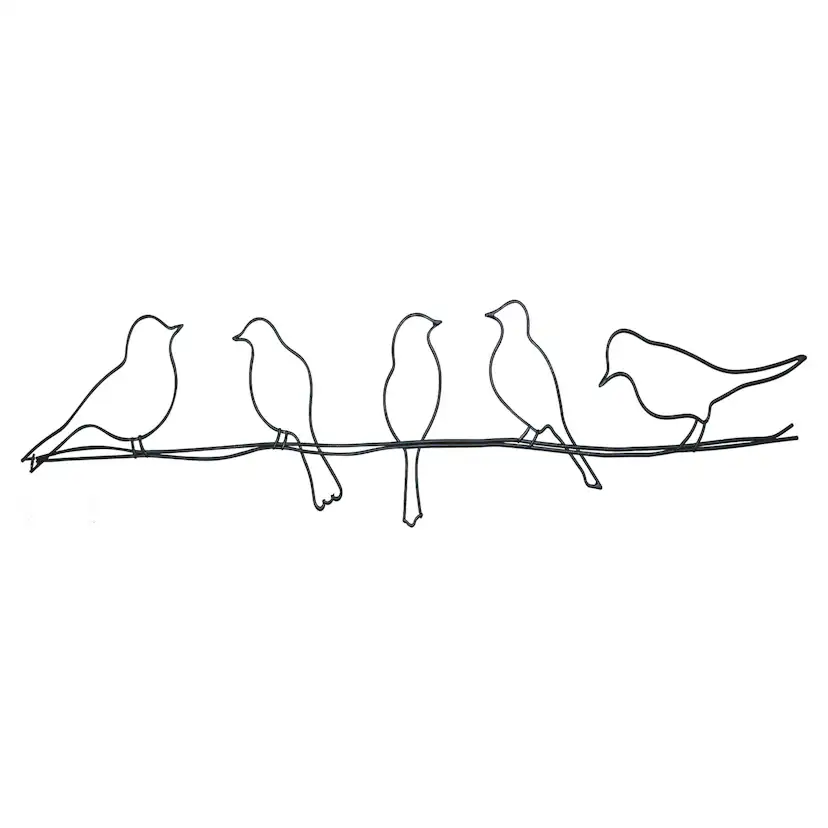 Metallkonst Art for the Home Fågel