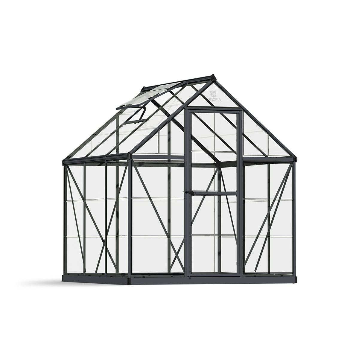 Växthus Canopia by Palram Harmony Aluminiumram med UV-Skyddad Polykarbonat & Ventilationsfönster, 2,3 m²