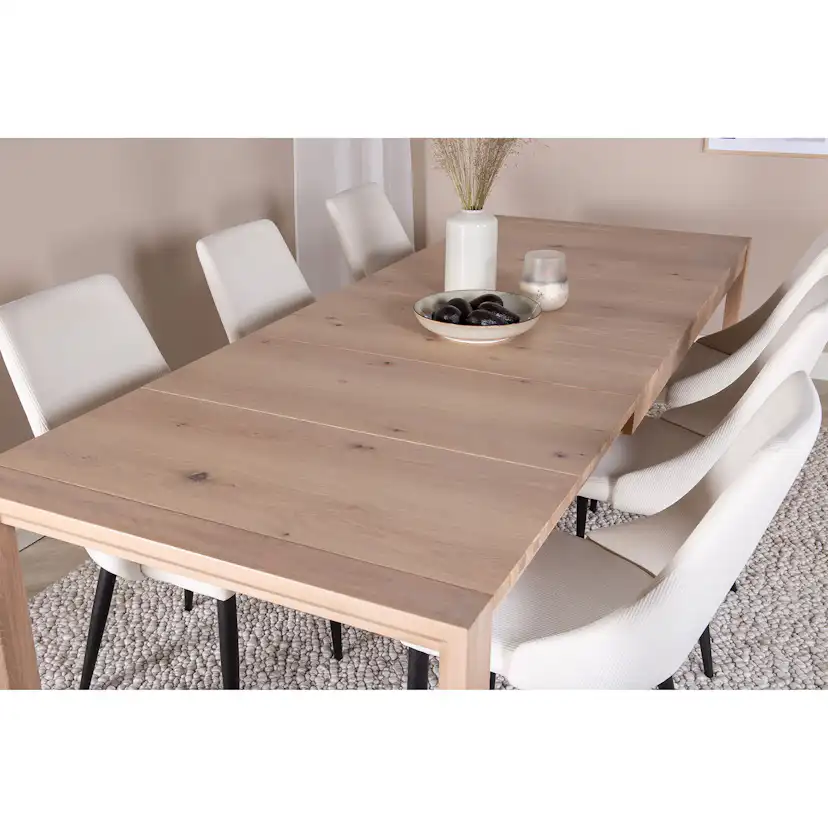 Matgrupp Venture Home Slider Förlängningsbart med 6 Leone stolar