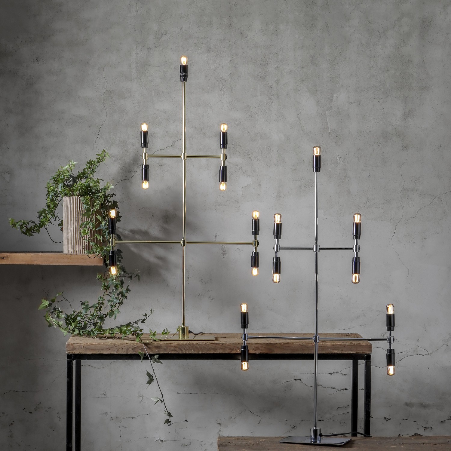 Ljusstake Twice Krom