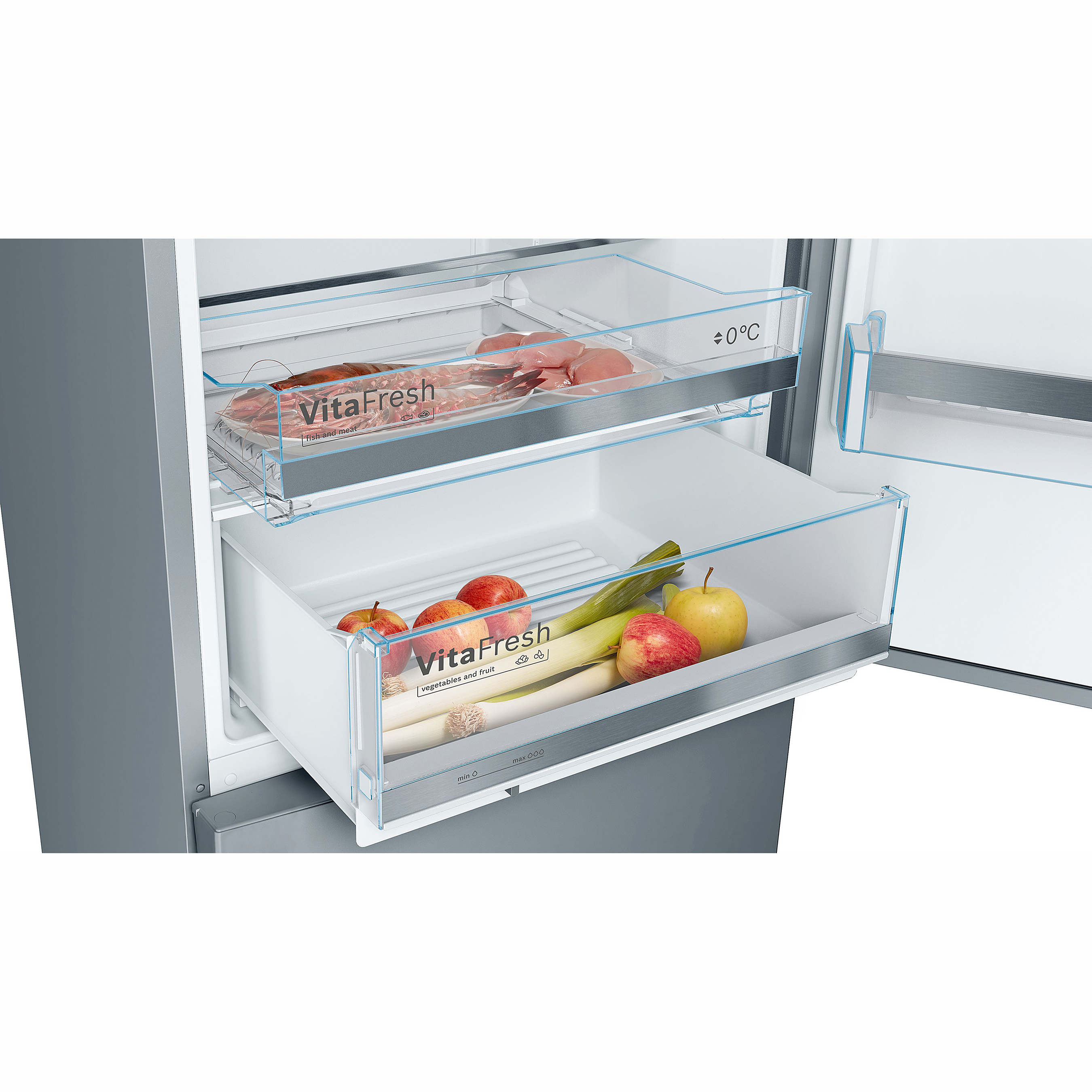 Fristående Kyl-Frys Bosch Serie 6 KGE49AICA med VitaFresh och EasyClean