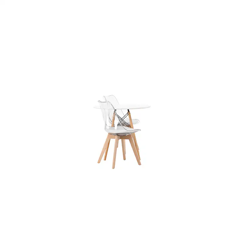 Matgrupp Venture Home Danburi Ø60 cm med 2 st Edvin stolar