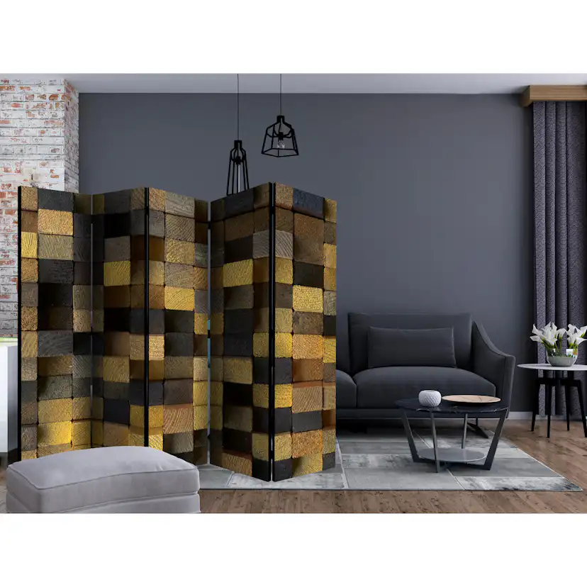 Rumsavdelare Arkiio Wooden Cubes II 225x172 cm