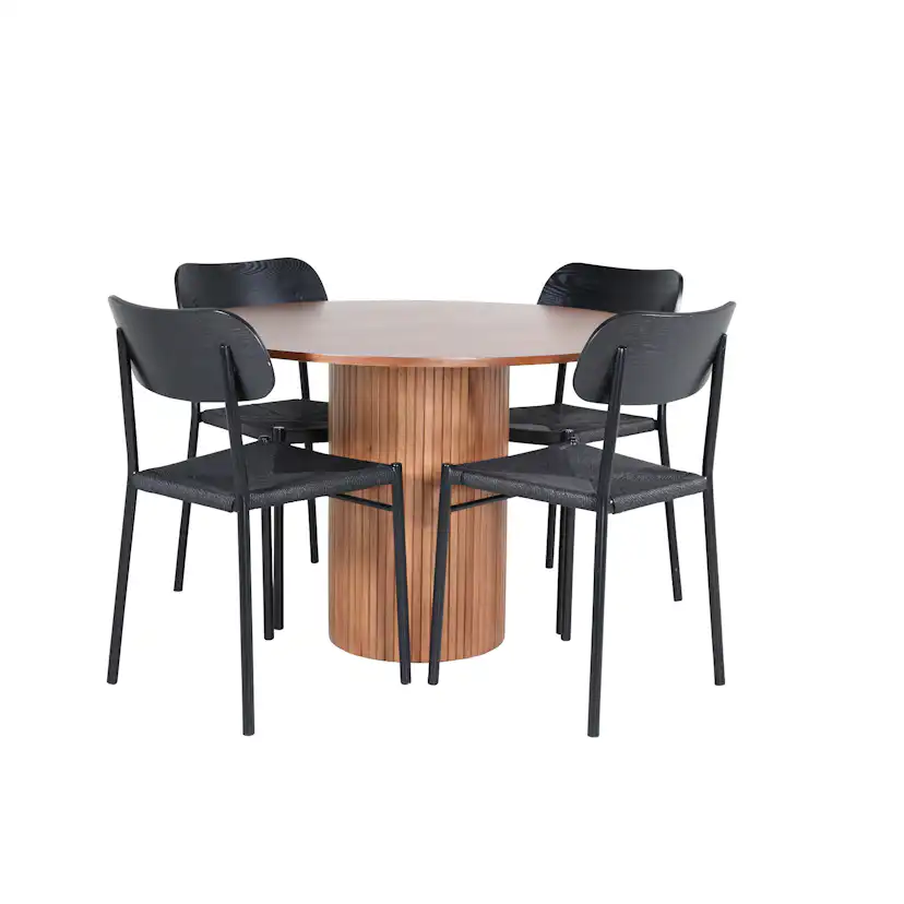 Matgrupp Venture Home med Bianca Matbord och 4 Peggy Matstolar