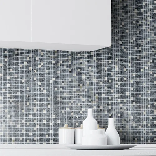 Kristalmosaik Arredo Blank Exclusive Stone Svart/Krom 1,5x1,5 cm