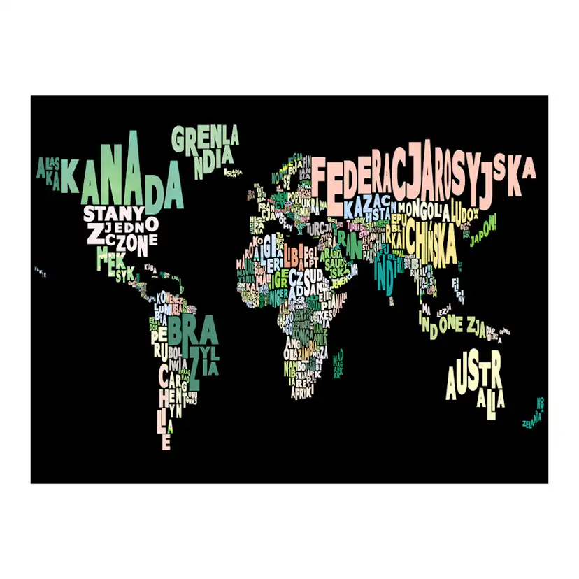 Fototapet Arkiio Geography In Polish