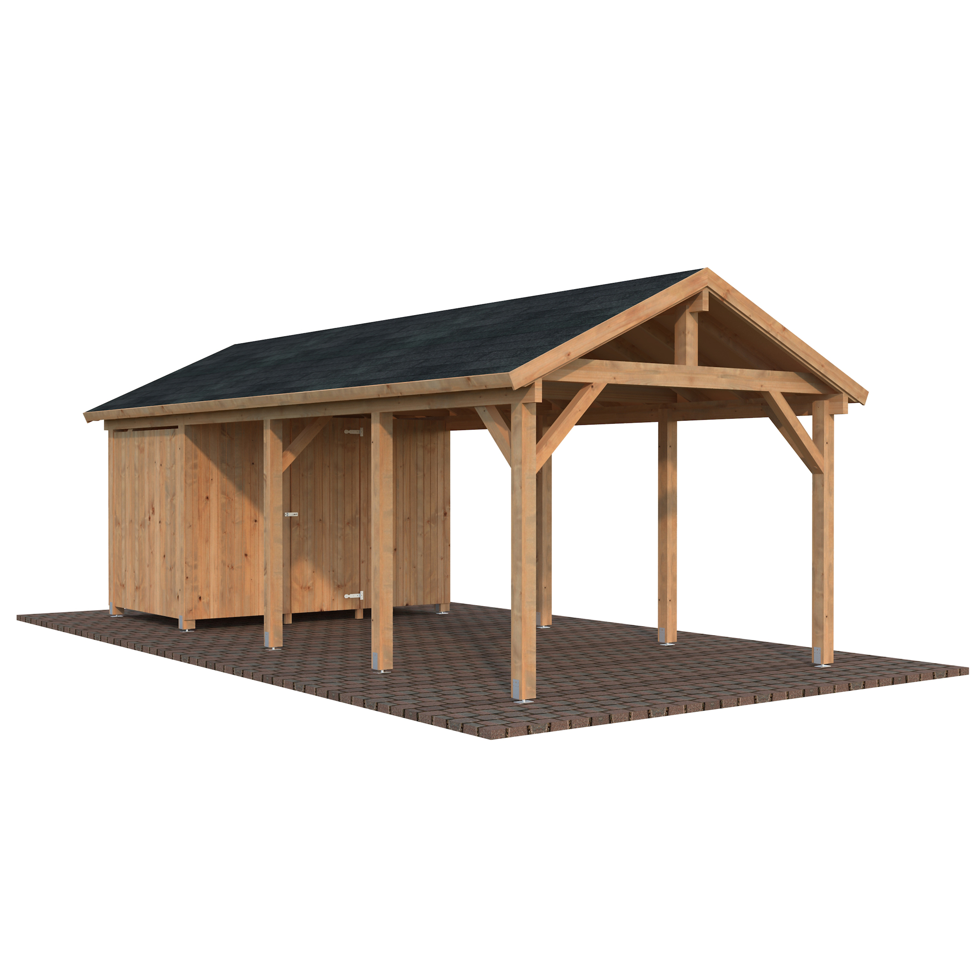 Carport Palmako Robert 23,1 m2 med Förråd