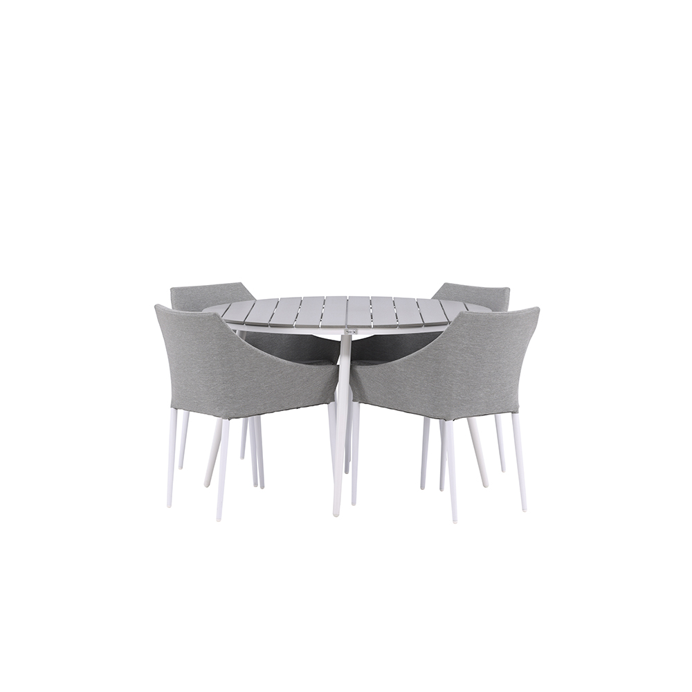 Matgrupp Venture Home Break Ø120 cm med 4 Spoga Stolar