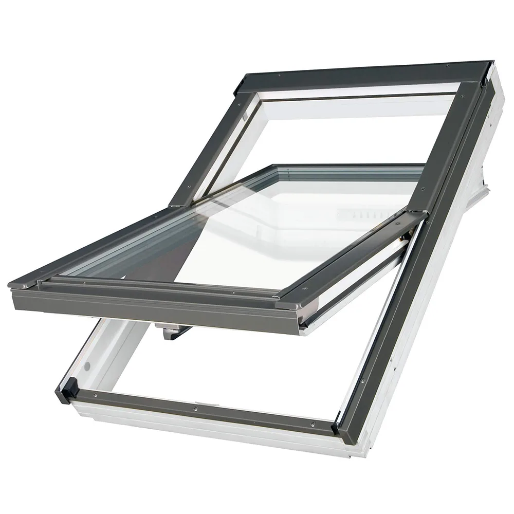Takfönster Fakro Premium Pivåhängt 2-Glas Aluminium