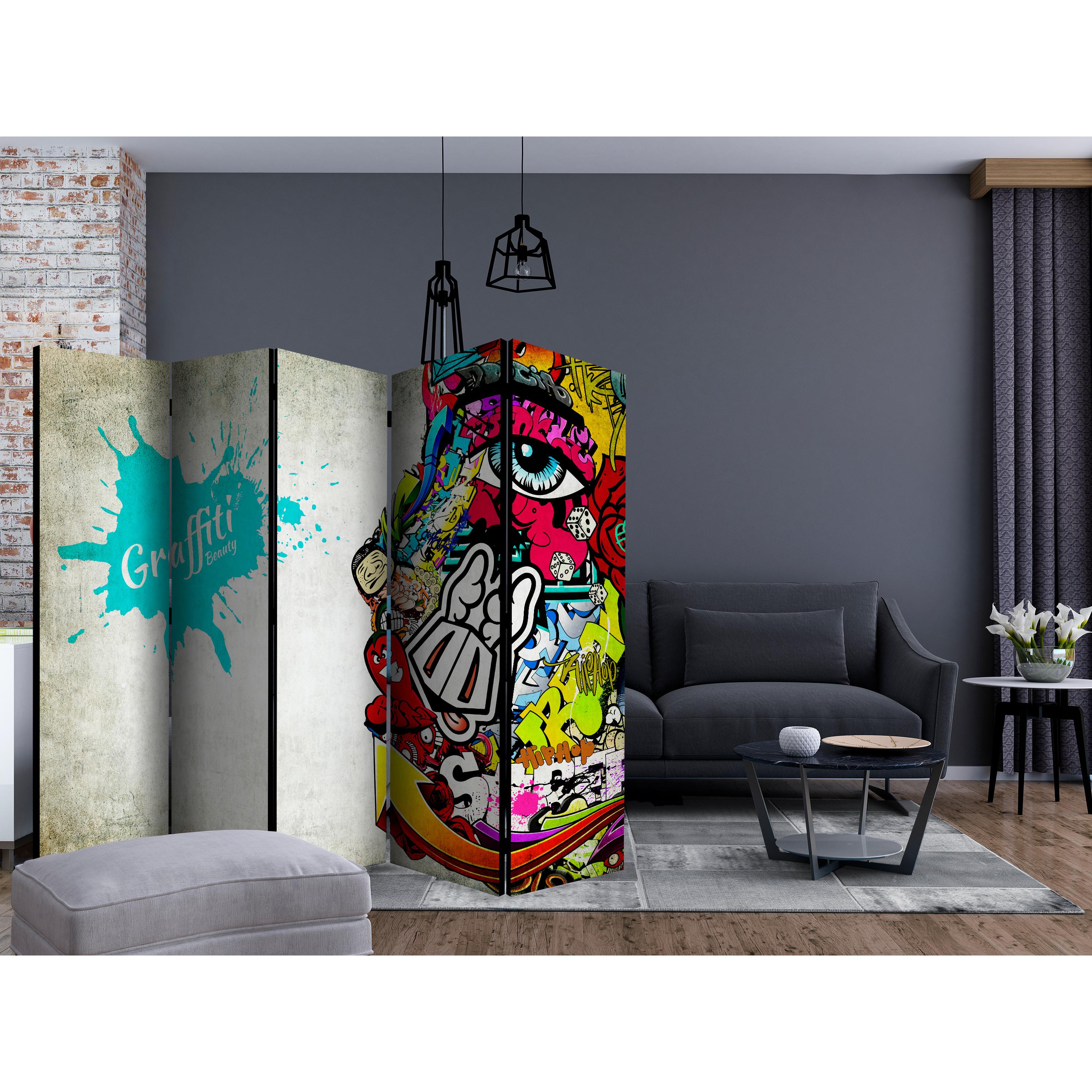 Rumsavdelare Arkiio Graffiti Beauty II 225x172 cm