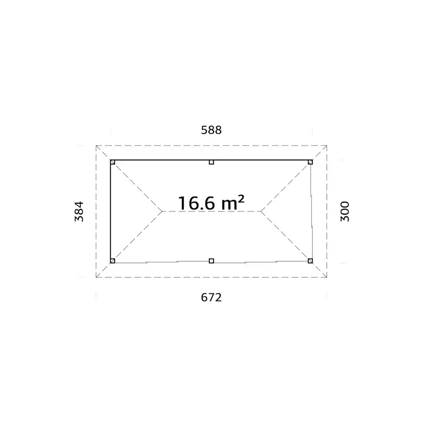 Uterum Palmako Bianca 16,6 m2 Set 202 Slide