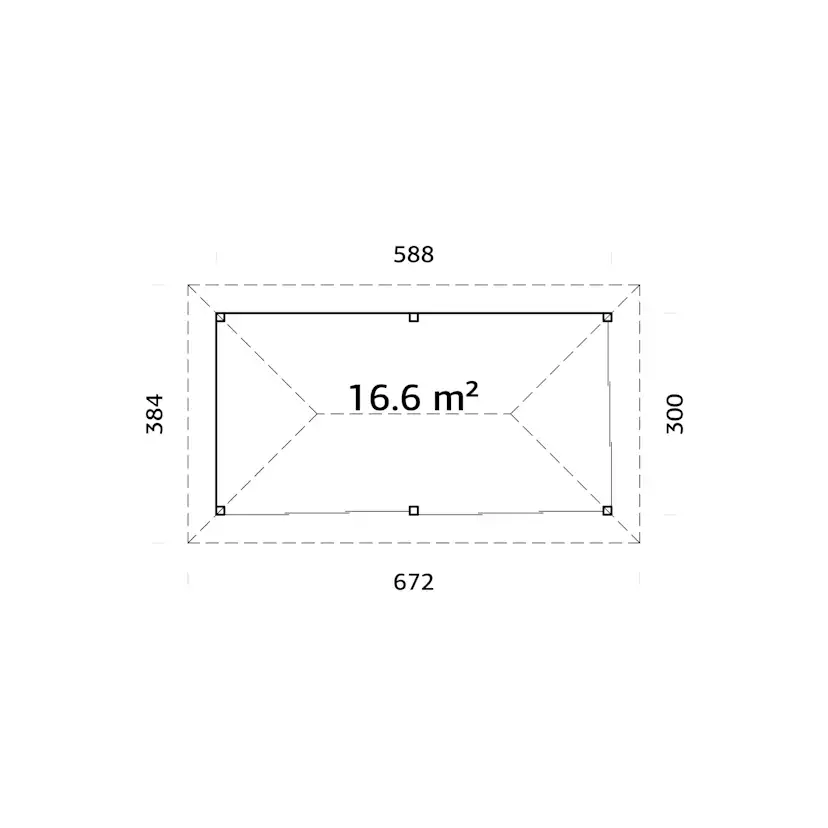 Uterum Palmako Bianca 16,6 m2 Set 202 Slide