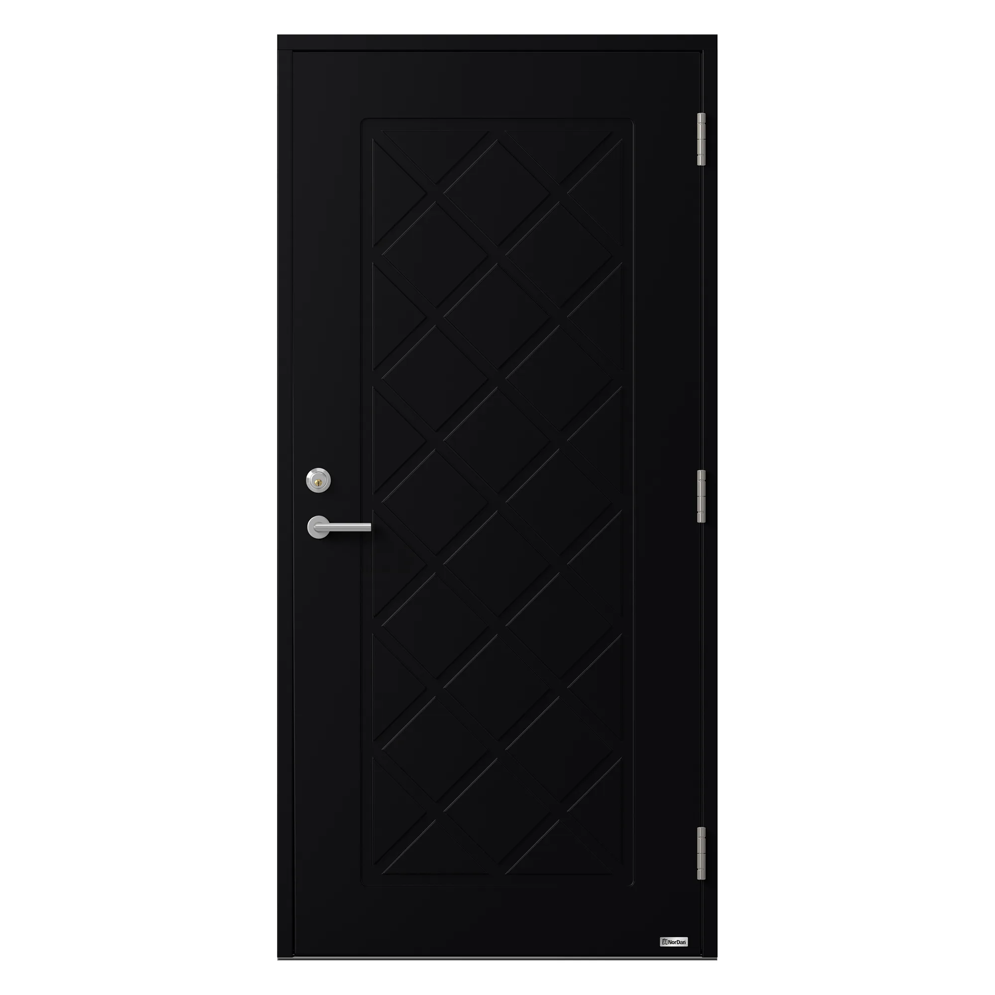 Kvader 312 10X21 H RAL 9005 BxH: 100x210 Höger, Svart RAL 9005