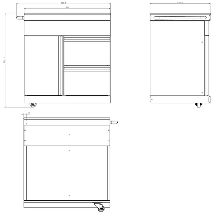 Fristående utekök Myoutdoorkitchen Pure Plus Black