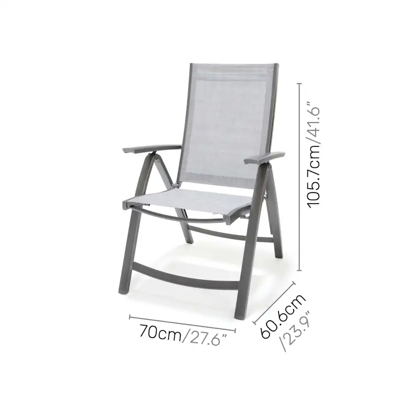 Matgrupp Utomhus LifestyleGarden Solana 163 cm 4 positionsstolar