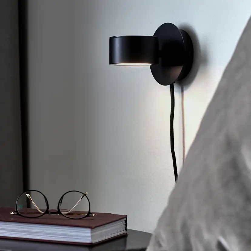 Vägglampa Nordlux Clyde Svart