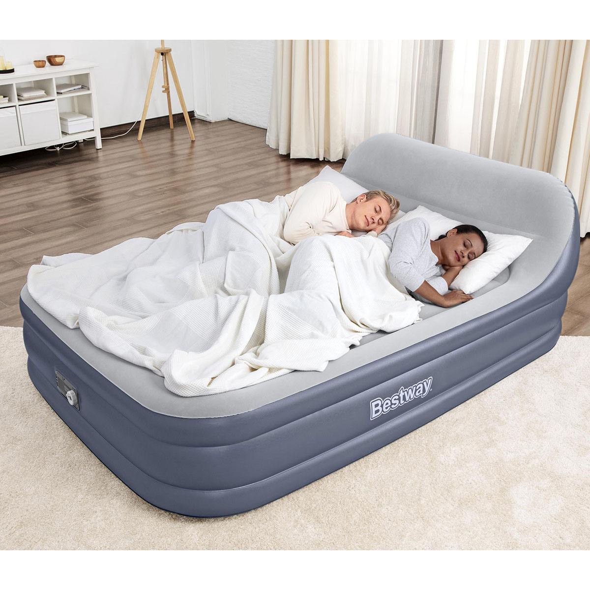 Uppblåsbar Madrass Bestway Tritech Airbed Queen Med Gavel