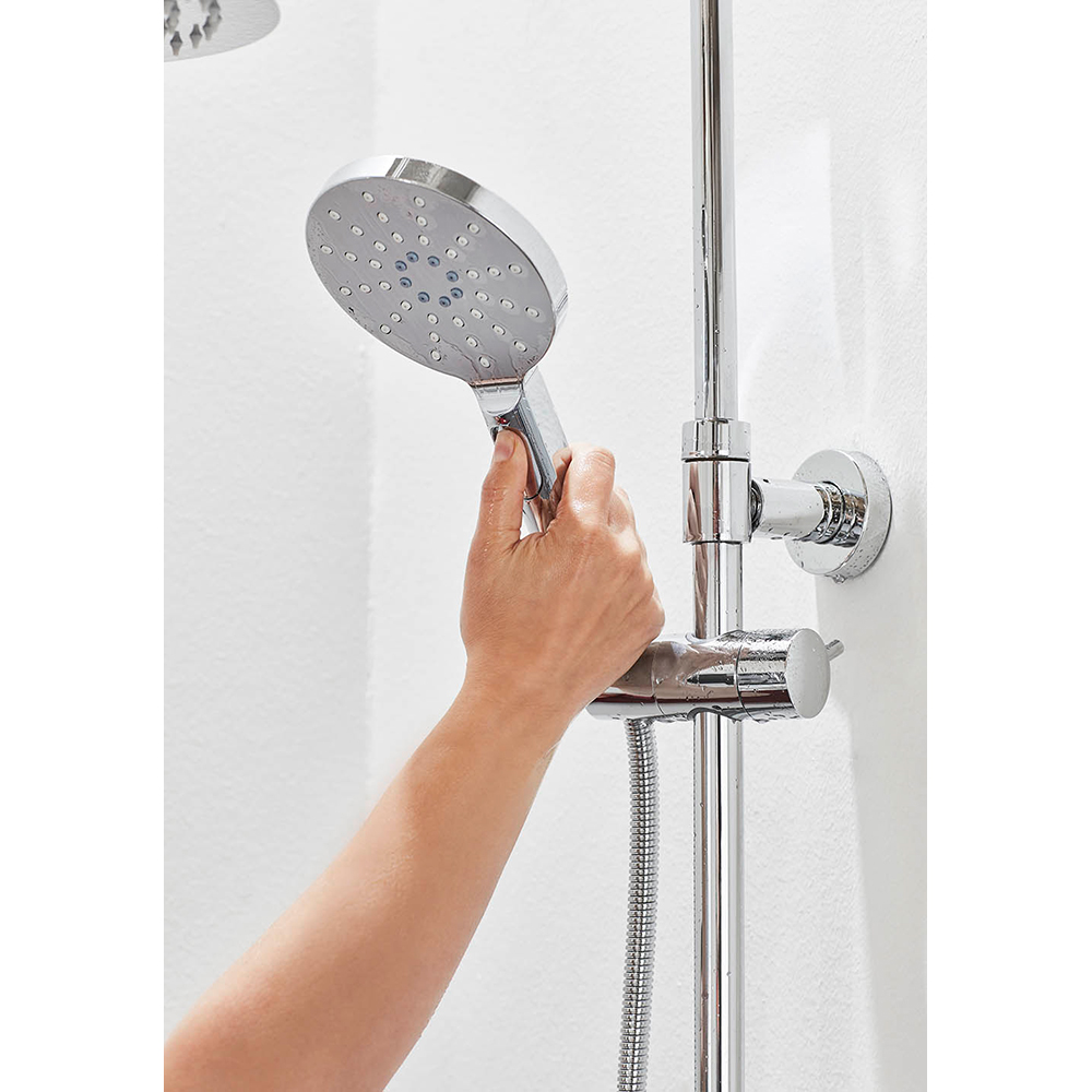 TAKDUSCH STUDIO KROM CC160 M 250MM DUSCHHUVUD Krom, cc-mått: 160 mm, Duschhuvud: Ø250 mm