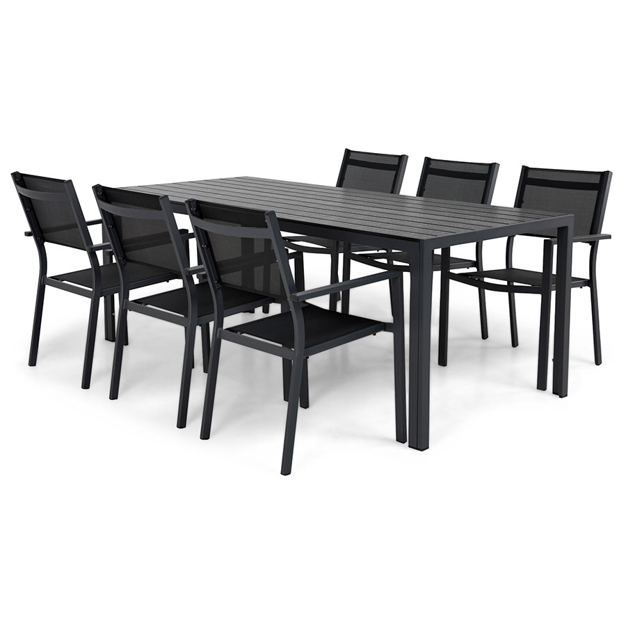 Matgrupp Comfort Garden Tunis med 6 Stolar