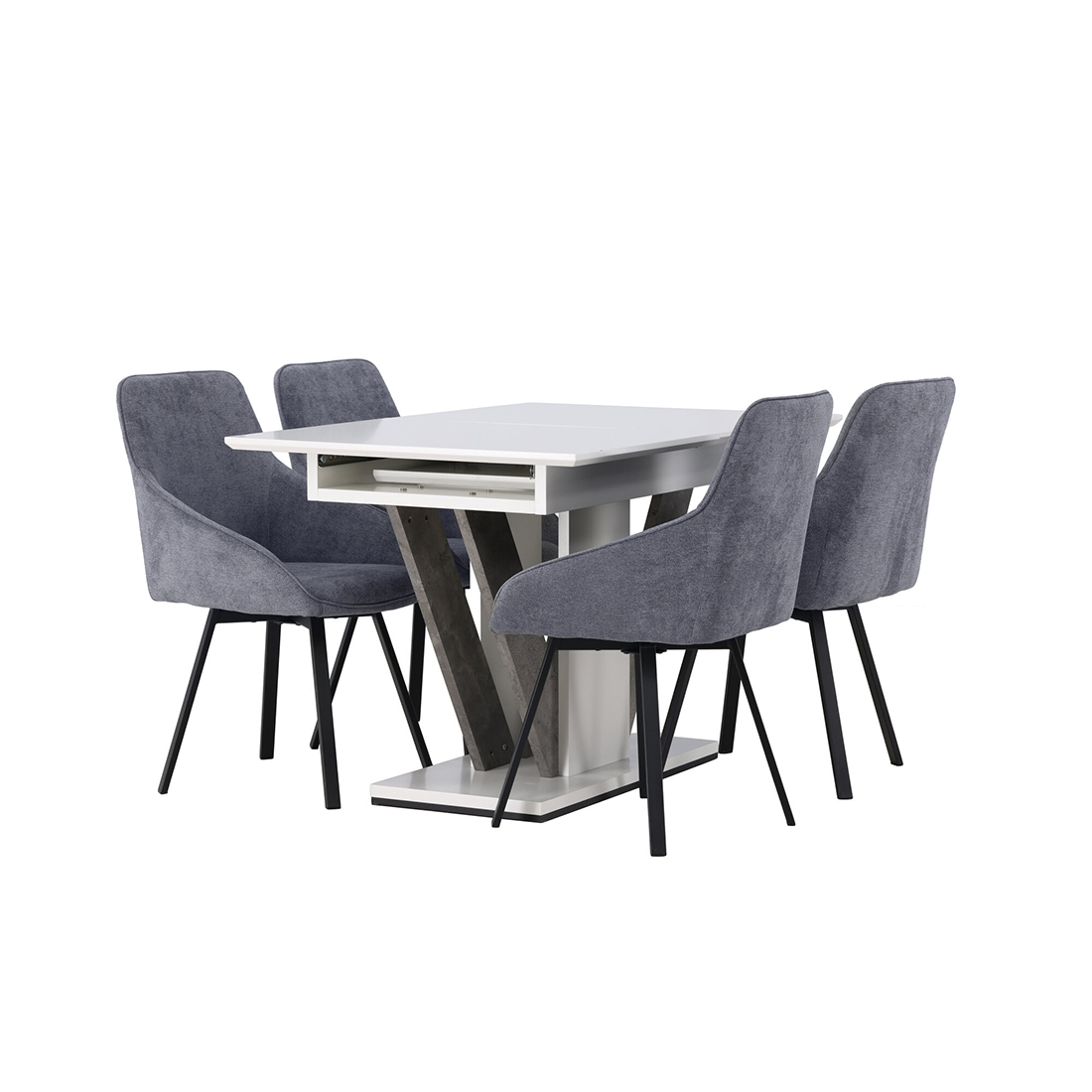 Matgrupp Venture Home Disa med 4st Rosie Matstolar