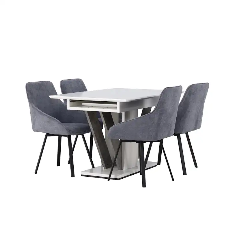 Matgrupp Venture Home Disa med 4st Rosie Matstolar