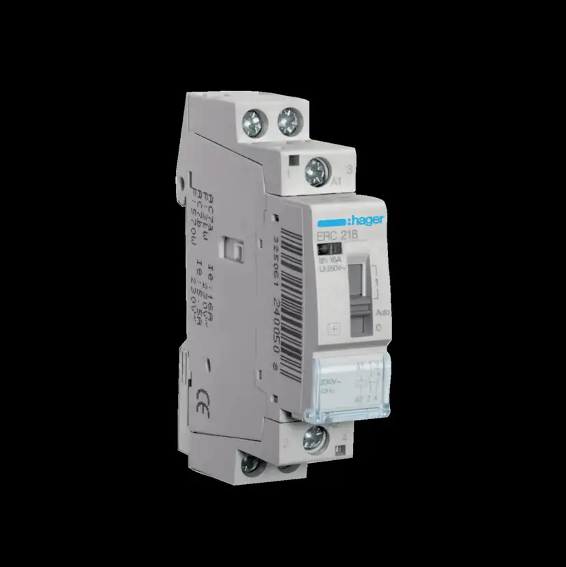 Relä Hager 16 A AC7-a med 1 Slutande och 1 Brytande Kontakter