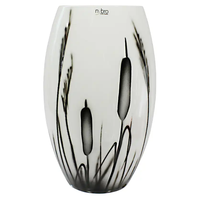 Vas Nybro Crystal Kaveldun Konvex 20 cm