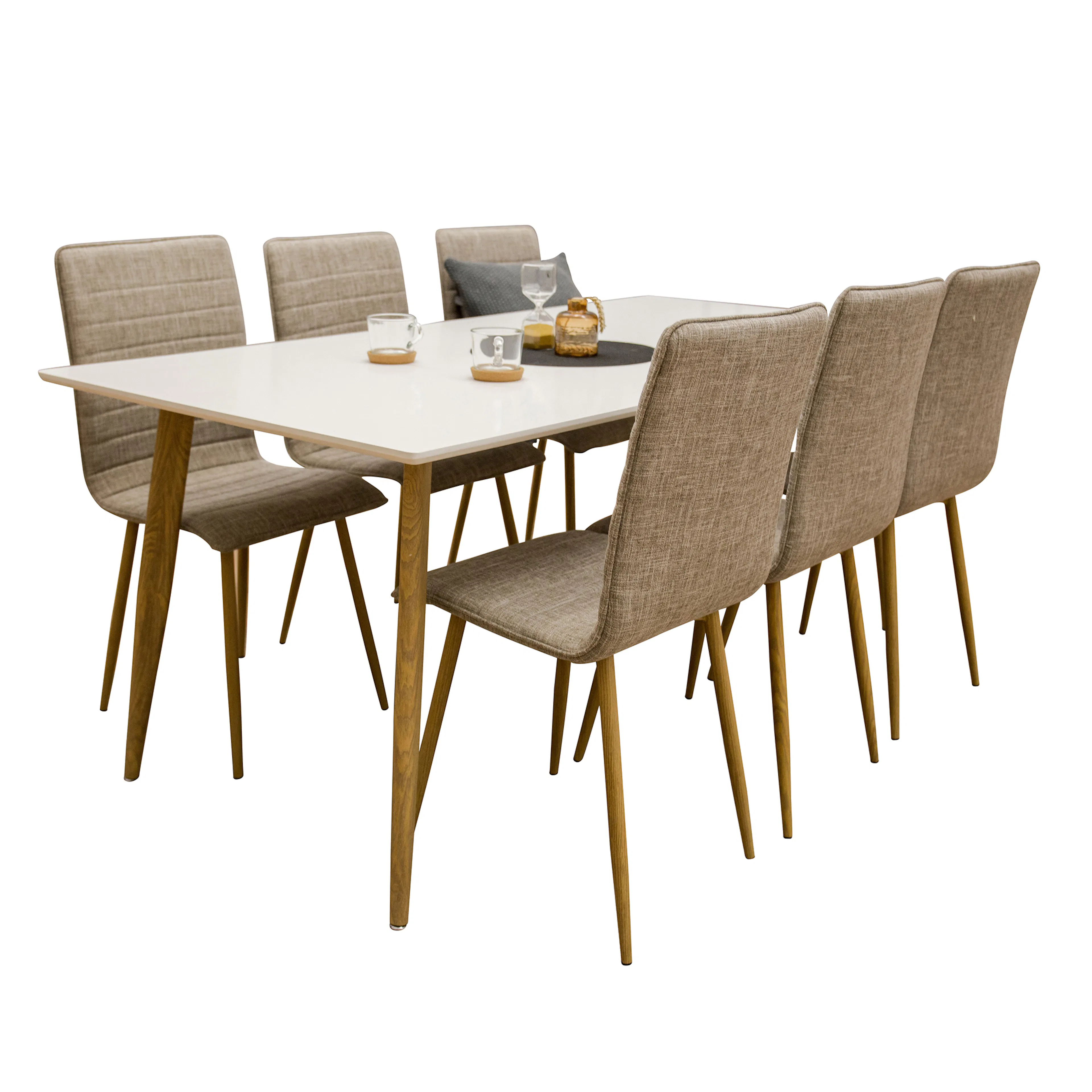 Matgrupp Venture Home Pobbie med 6 Walerina Stolar