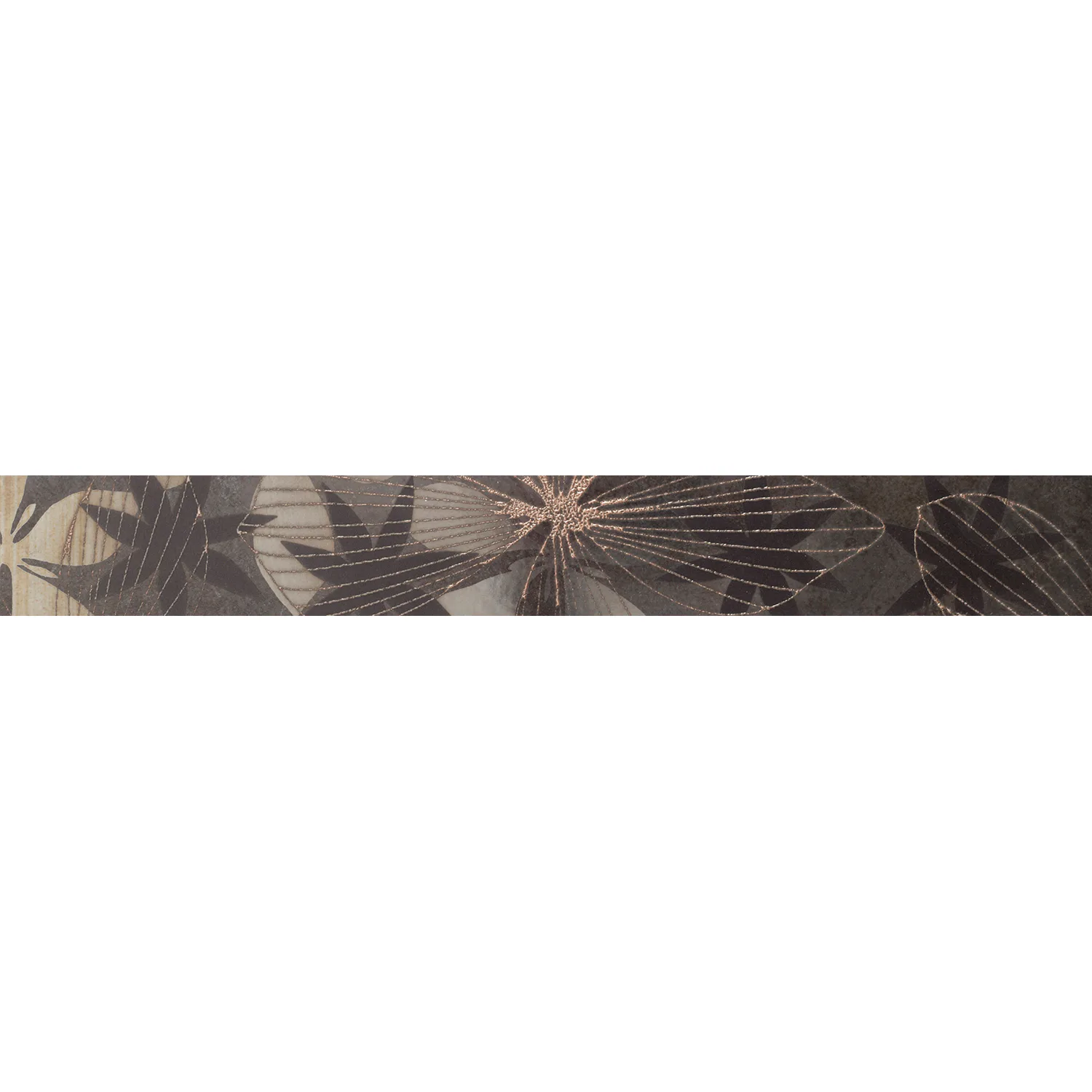 Kakel Arredo Elvana Nero List Svart 5x40 cm