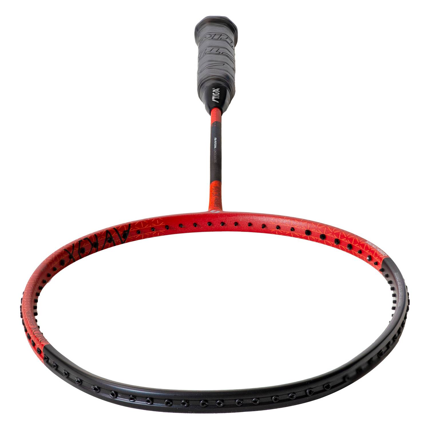 Badmintonracket Stiga Sports Aviox Progress Svart/Röd Osträngat 4