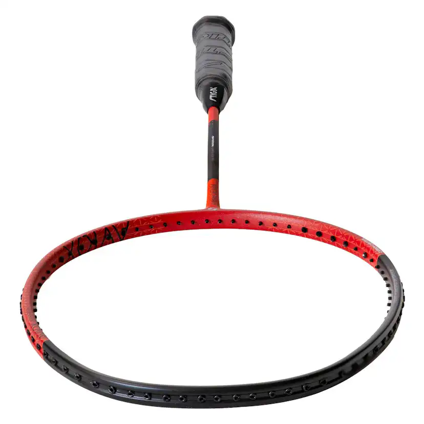 Badmintonracket Stiga Sports Aviox Progress Svart/Röd Osträngat 4