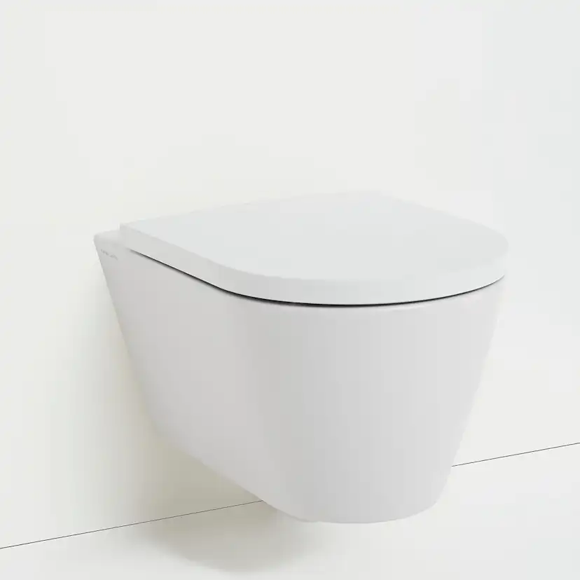 Kartell hårdsits Vit. Soft Close & Quick Release Vit
