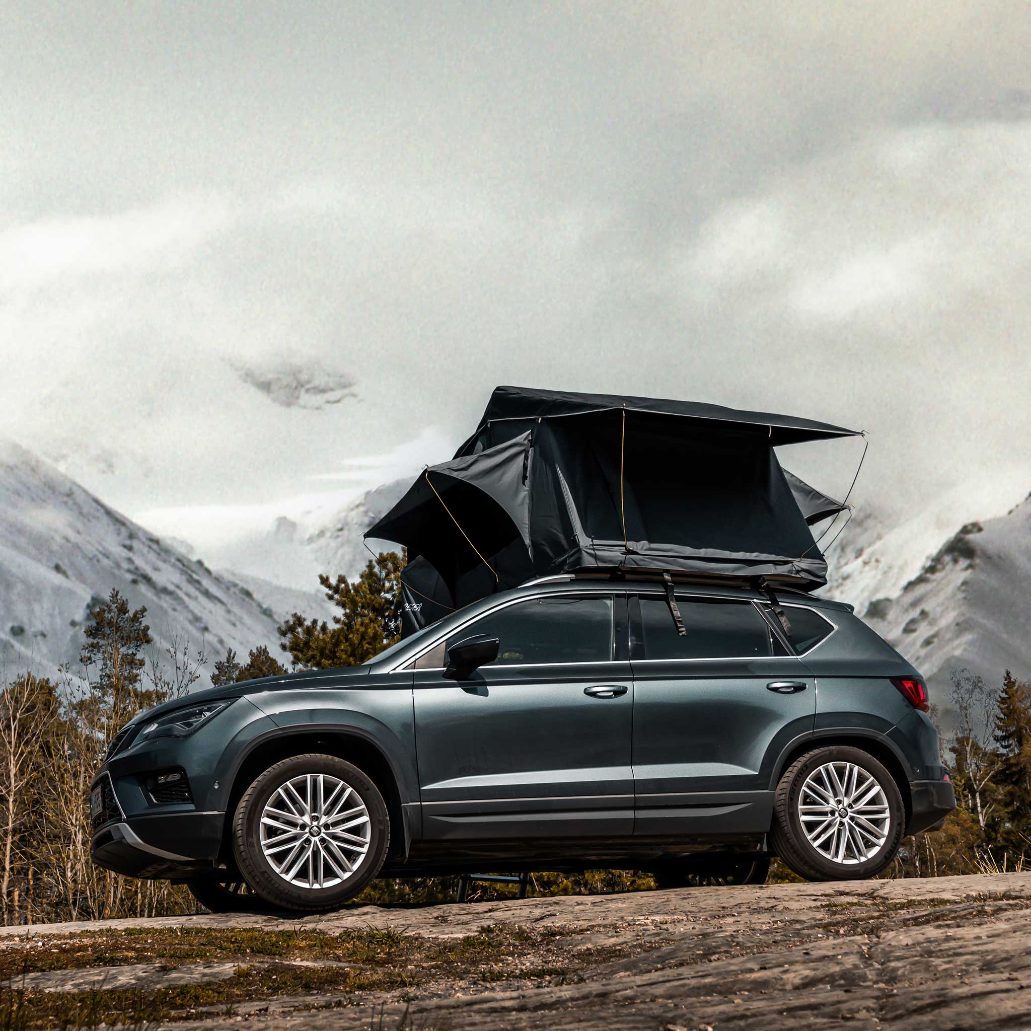 Taktält Trekker Camper M, svart Svart