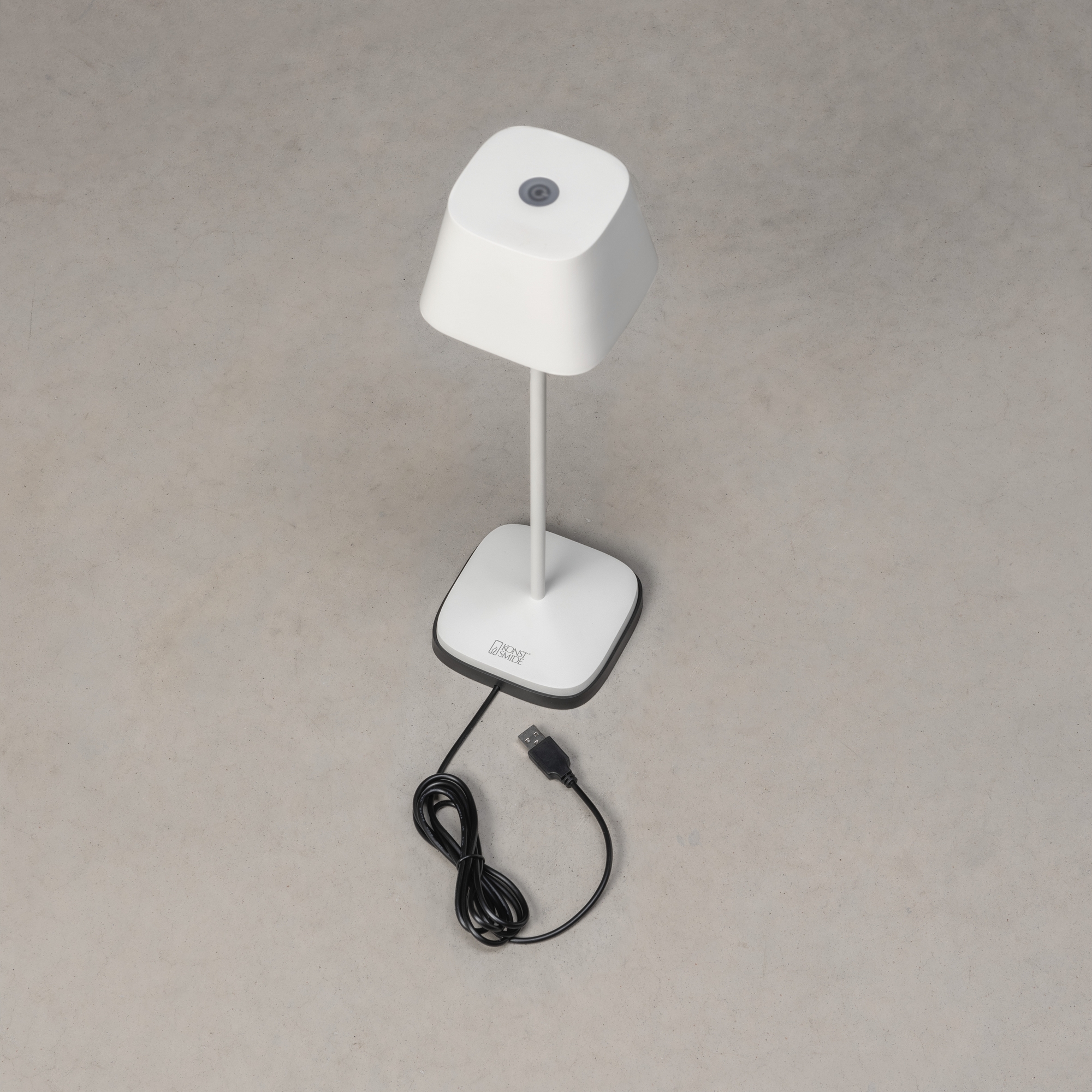 Capri bordslampa vit USB Vit