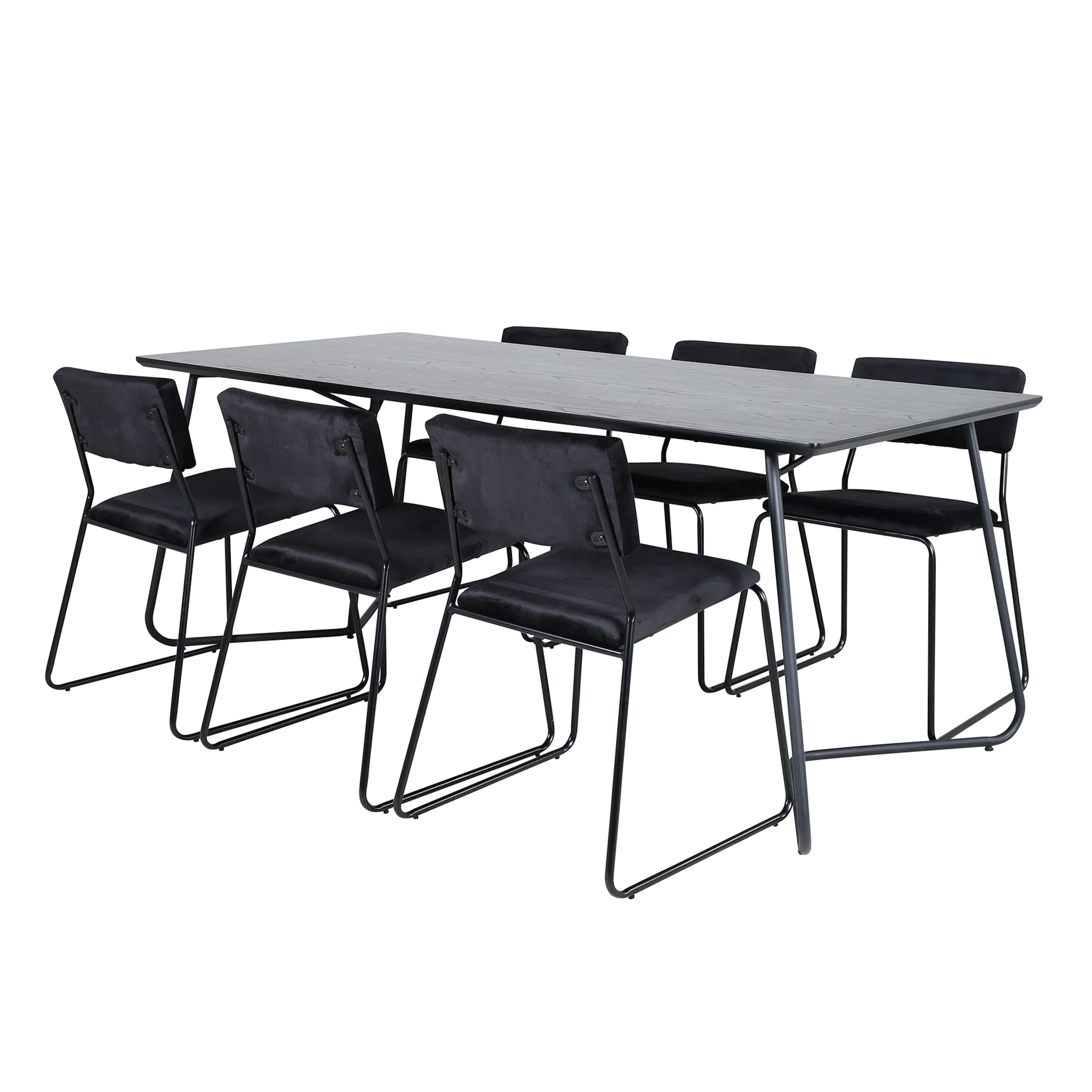 Matgrupp Venture Home Annika med 6 Kungshamn Stolar Sammet