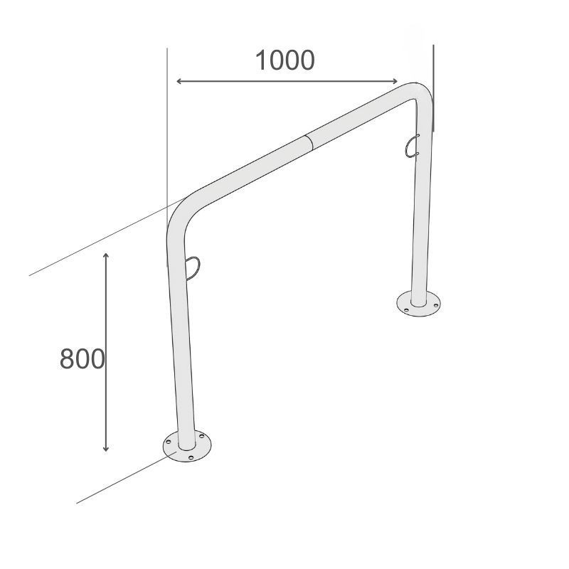 Cykelställ R&R Solutions Economy R30 För 2 Cyklar Golvmonterad