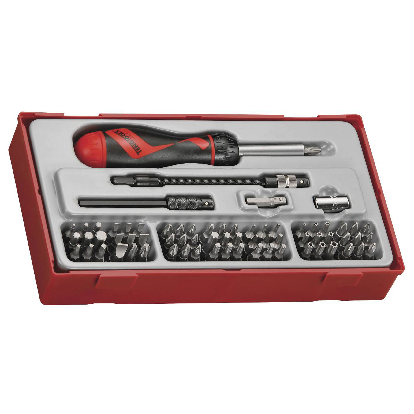 Bitsskruvmejselsats 74 delar Teng Tools TTMD74