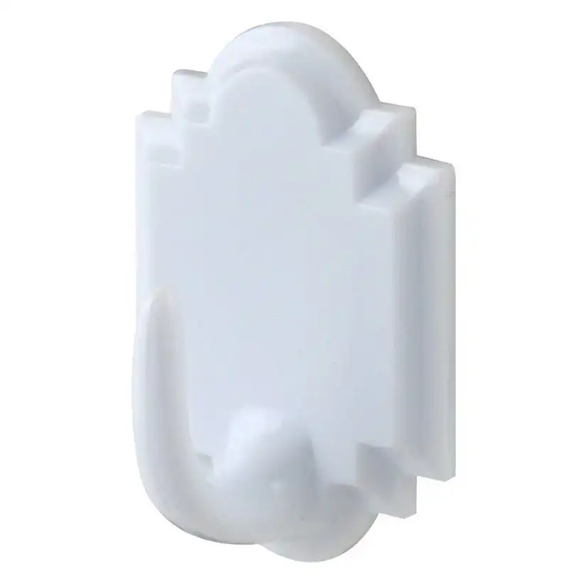 Plastkrok Millers Självhäftande Vit