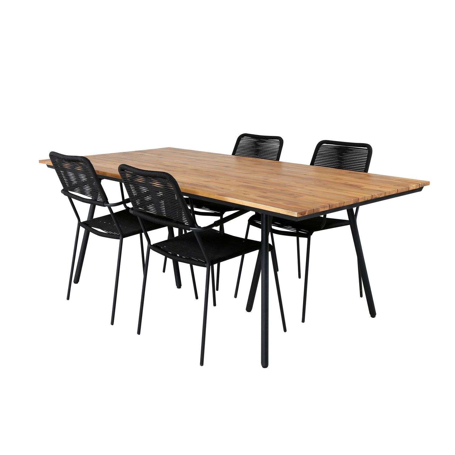 Matgrupp Venture Home Chane med 4 Lumi Matstolar