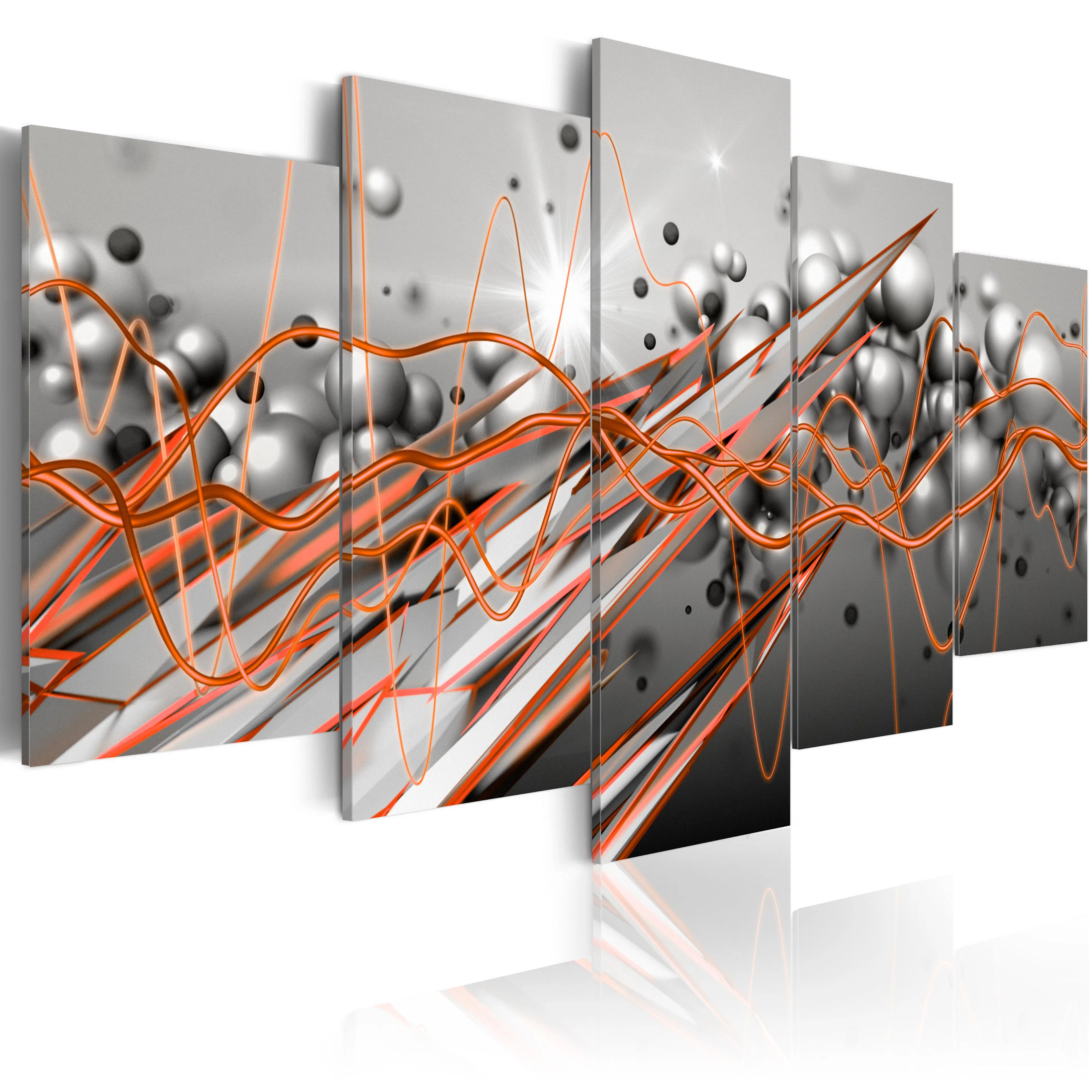 Akrylglastavla Arkiio Orange Stream 100x50