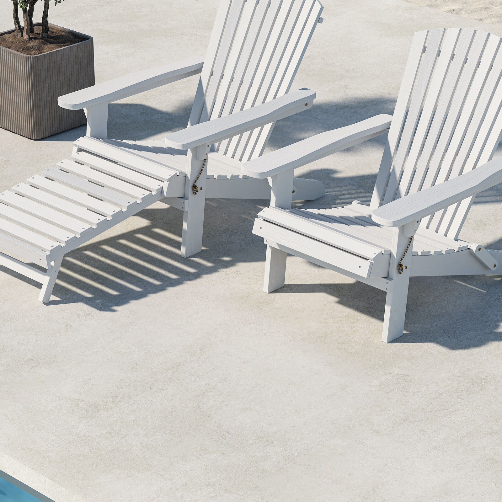 Tropea Sun Lounge - White FSC 100% Vitmålad